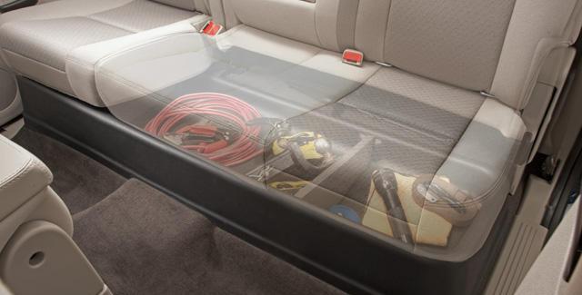 Ford F-150 Under Seat Storage Box - Rear - Husky Liners - GearBox, Under-Seat, No Factory Subwoofer - Black - `09-`12